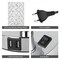 Silver Crystal Hollow Pattern Table Lamp Night Light – Suitable for Bedroom, Study